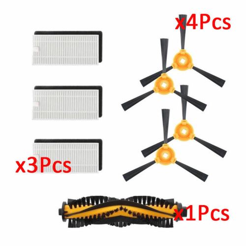 8pcs N79 N79s Filtre & Side & Brosses Pour Ecovacs DEEBOT Robotic Aspirateur