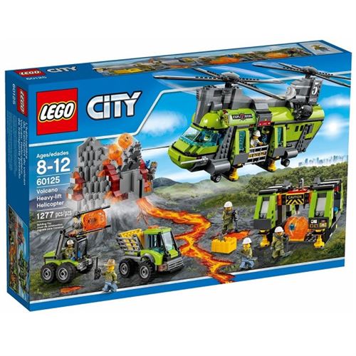 Lego City 60125: L'hélicoptère de transport du volcan État correct - Lego reconditionné disponible sur Fnac