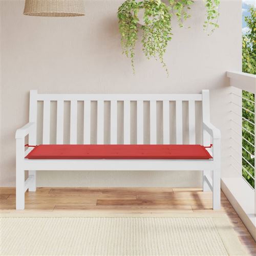 Vidaxl Rouge Tuinbankkussen 150X50x3 Cm Oxford Stof Rood43211 - Image 1