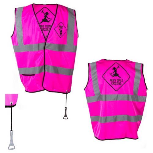Gilet Fuchsia Réflecteur pour Fêtes GIRLS