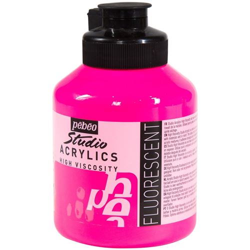 Peinture acrylique Pébéo Studio High Viscosity - Transparente - 500 ml