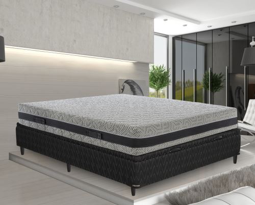 Matelas 80x200 à mémoire de forme à cinq couches amovible, 'Arezzo'