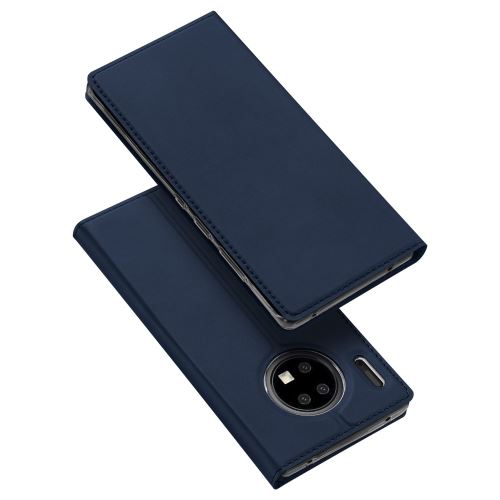 Etui en PU avec support bleu foncé pour votre Huawei Mate 30 Pro