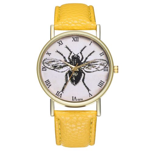 montre montre pour homme montre pour femme ceinture en acier créative montre à quartz T316-Ajaune