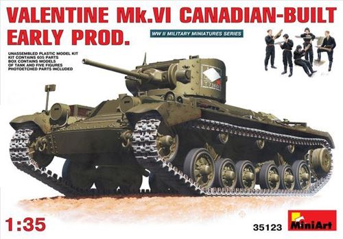 Valentine Mk 6. Canadian - Built Early P - 1:35e - Miniart