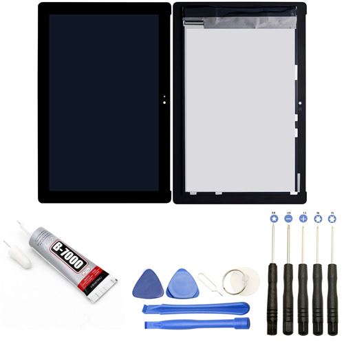 Visiodirect® Ecran complet: Vitre + LCD compatible avec Asus Zenpad 10 Z300C Taille 10.1 NOIR + Kit outils + Colle B7000 Offerte