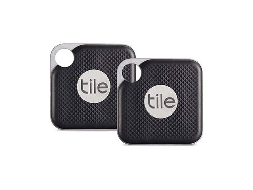 Tile Pro avec pile remplaçable - Localisateur de clés. Localisateur de téléphone. Localisateur d'objets - 2 par lot