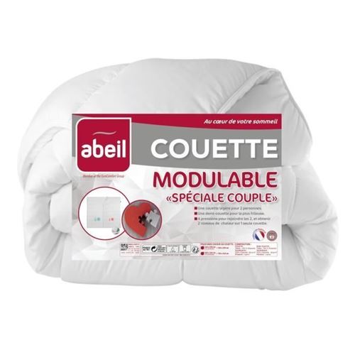 couette couette modulable spécial couple 220x240cm