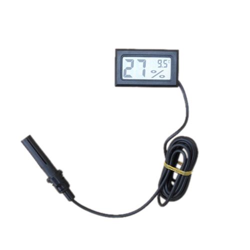 Thermomètre Hygromètre Affichage LCD numérique 1.5M-Noir