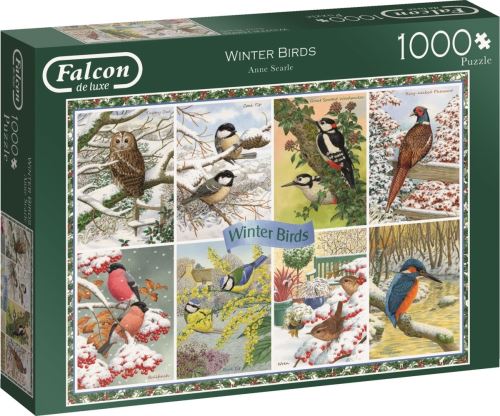 Jumbo puzzle Falcon Winter Birds1000 pièces