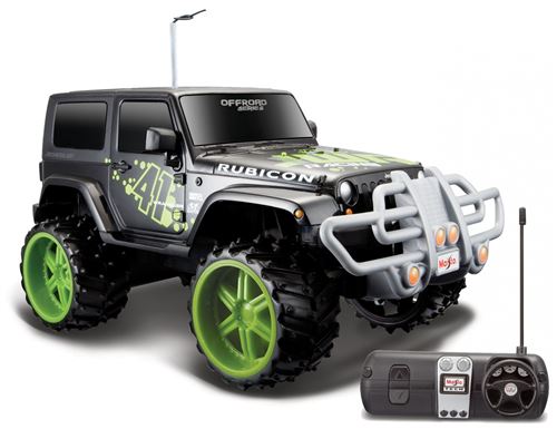 Maisto voiture 1Jeep Wrangler Rubicon Off Road:16 27/40 MHz noir