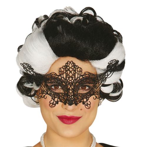 masque brodé noir