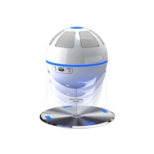 ICE Orb enceinte Bluetooth flottante - Blanc / Bleu