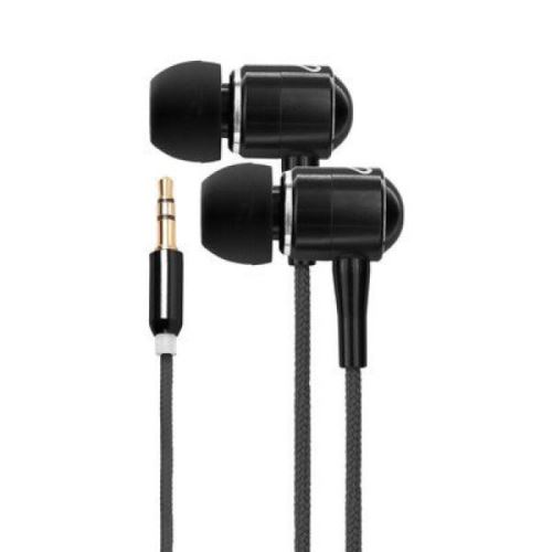 Ecouteurs casque noir intra-auriculaires - durée de vie optimale et une grande résistance