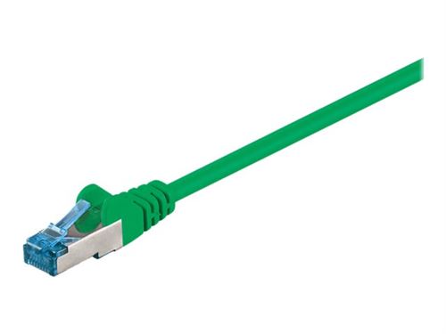 goobay - Verbindingskabel - RJ-45 (M) naar RJ-45 (M) - 3 m - SFTP, PiMF - CAT 6a - halogeenvrij, gevormd - groen