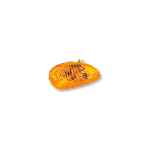 Clignotant 50 a boite adaptable aprilia 50 rs 1993+1998-125 leonardo 1996+2004 orange-noir ar droit ou ar gauche (homologue ce)