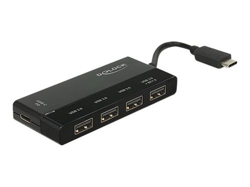 Delock 62793 usb 3.0 (3.1 gen 1) type-c 5000mbit s hub & concentrateur
