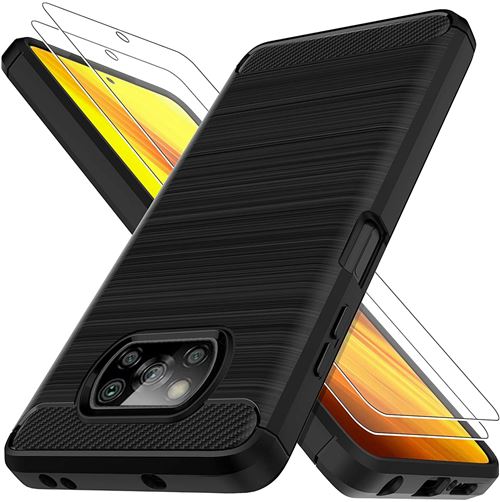Coque pour Xiaomi Poco X3 NFC avec 2 verre trempé