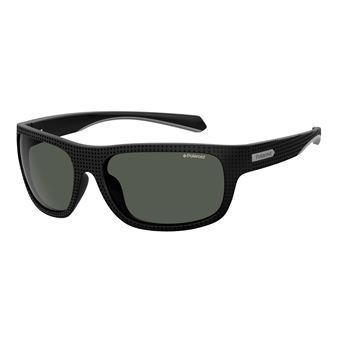 Lunettes De Soleil Polaroid PLD 7031/S - Monture Noire, Verres Gris Polarisés - Homme - Neuf Avec étiquettes