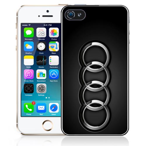 Coque pour iPhone 4/4S audi logo métal