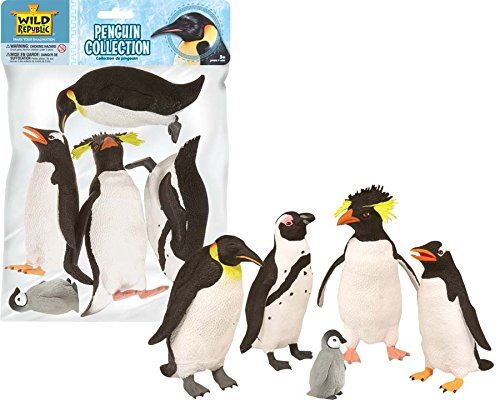 Wild Republic Polybag Penguin Collection 5 Pièces