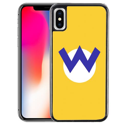 Coque pour iPhone XR mario wario logo