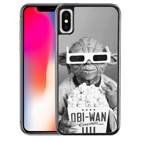 Coque pour iPhone XS star wars yoda cinéma