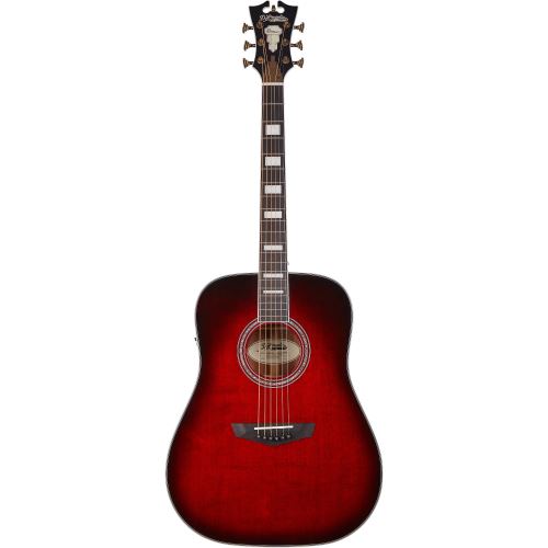 D'Angelico Premier Lexington Trans Black Cherry Burst guitare folk électro-acoustique