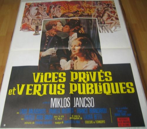 Vices Privés et Vertus Publiques AFFICHE CINEMA ORIGINALE