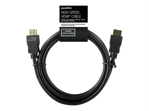 Speed-Link Noir - Câble Hdmi - Hdmi Mâle Pour Hdmi Mâle - 1.5 M - Support 1080P - Image 1