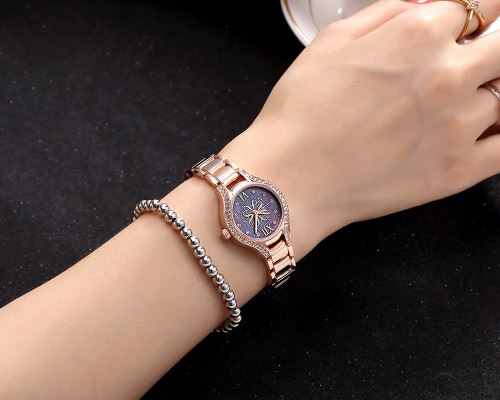 OHP Montre d'affaires Femme inox Quartz 2126 Rose doré
