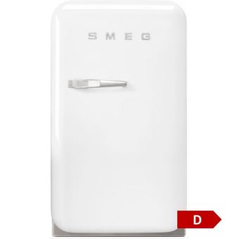 Refrigerateur 1 Porte Smeg Fab5rwh Blanc Charnieres A Droite