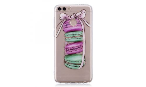 Coque souple motif macarons pour Huawei P-Smart
