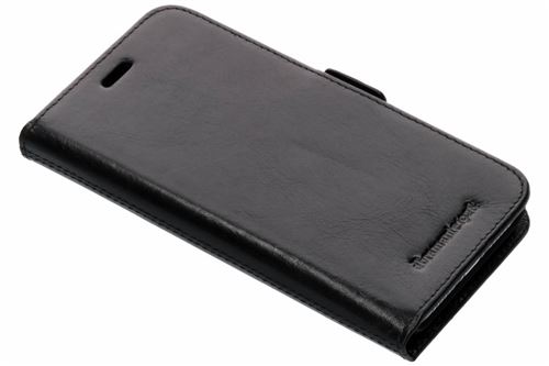 dbramante1928 Lynge - Flip cover voor mobiele telefoon - leer met grove nerf - zwart - voor Apple iPhone XR