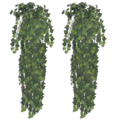 Vidaxl - Plantes artificielles 2 pcs Lierre Vert 90 cm Green