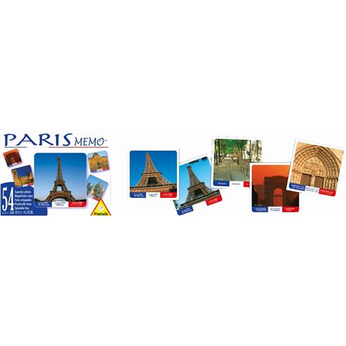 Jeux - Mémo Paris PIATNIK Multicolore