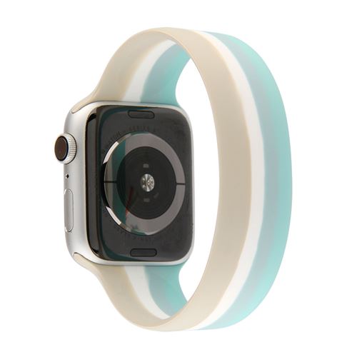 Bracelet en silicone élastique multicolore pour Apple Watch Series 6/ SE/ 5/ 4 40mm - Multicolore#11(Taille M)