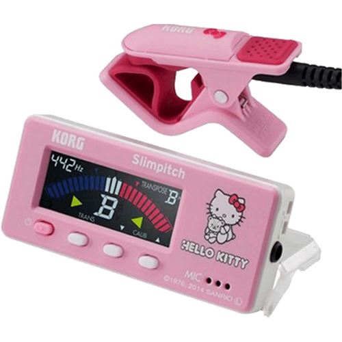 Korg Slimpitch SLM-1CM-KTPK - Accordeur chromatique Hello Kitty rose