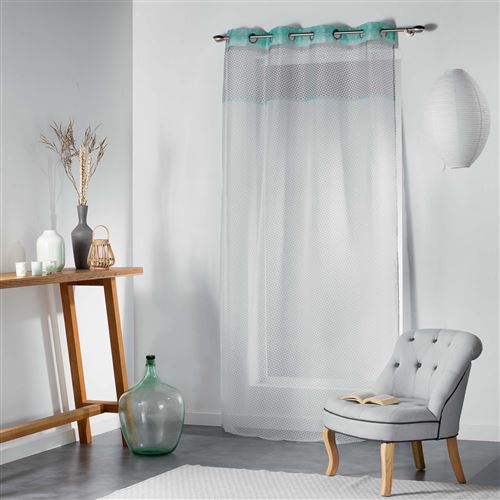 Panneau a oeillets 140 x 240 cm voile imprime transfert matik Menthe