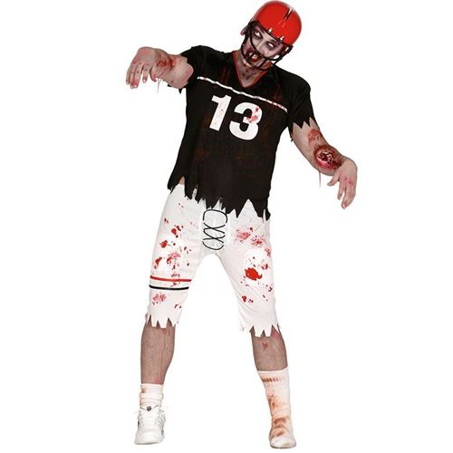 Déguisement Footballeur Zombie Homme Taille Unique Noir 84298 Fiestas Guirca TAILLE UNIQUE - 84298 Fiestas Guirca