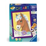 Creart Kids 18x24cm Cheval Et Chatons, Kit De Peinture Par Numéros Numéro D'art, Des 7 Ans, 25840 Creart Kids 18x24cm Cheval Et Chatons, Kit De Peinture Par Numéros Numéro D'art, Des 7 Ans, 25840