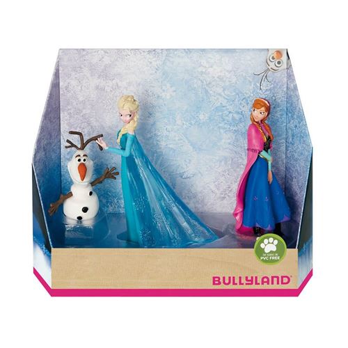 Non Communiqué 3 Figurines La Reine Des Neiges Bullyland