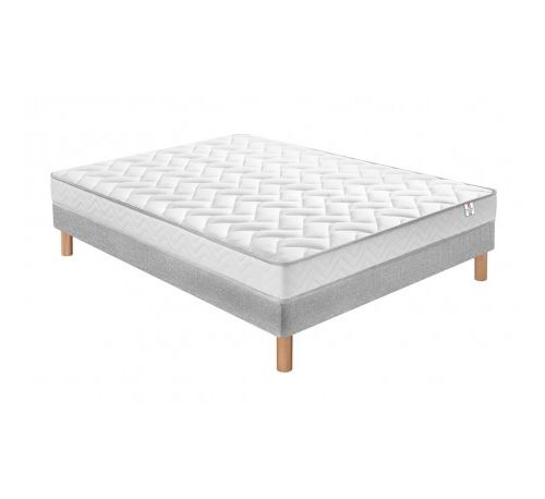 Ensemble Mawi Mousse 25 kg/m3 + Sommier Base Ferme 160x200 avec 2 sommiers