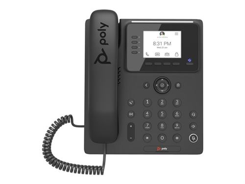 Poly CCX 350 for Microsoft Teams - Téléphone VoIP - noir