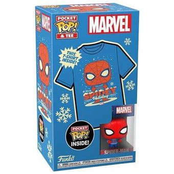 Pocket Pop! & Tee - Marvel - Holiday Spiderman Taille M - 1