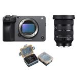 SONY FX3 A Boîtier +objectif Sigma 24-70 mm f/2.8 DG DN II Art (Sony E)+ Kingma batterie (Sony NP-FZ100)