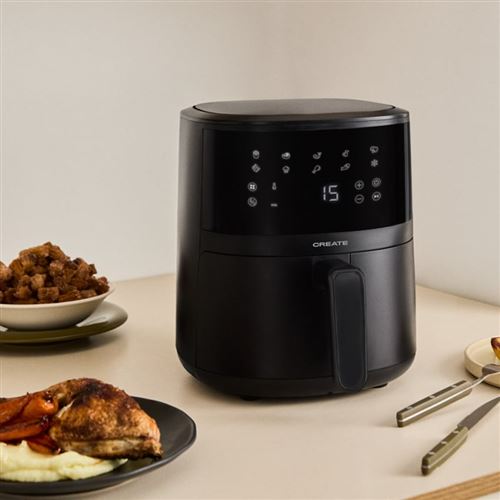 AIR FRYER EASY - Friteuse &agrave; air 4,5 L - Noir