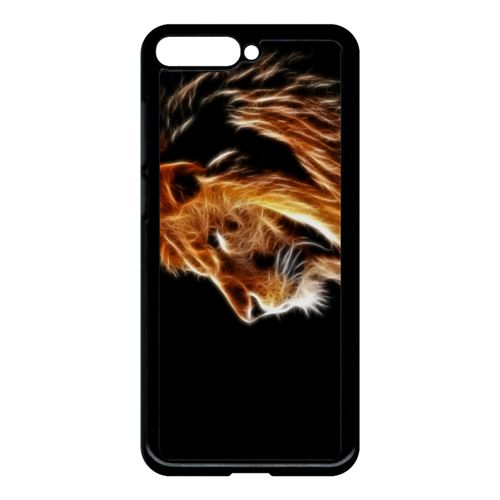 Coque My-Kase pour 7A - tete de lion aerographe - Plastique Noir