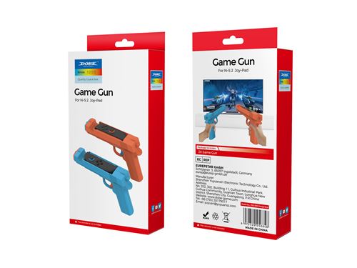 Compatible avec Switch2 Pistolet de Jeu DOBE1 – Accessoire de Tir Orange et Bleu