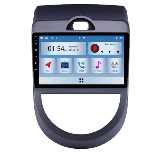 Autoradio RoverOne® Bluetooth CarPlay 2 Din 6Go RAM 128Go ROM pour Kia Soul 1 AM 2008-2011